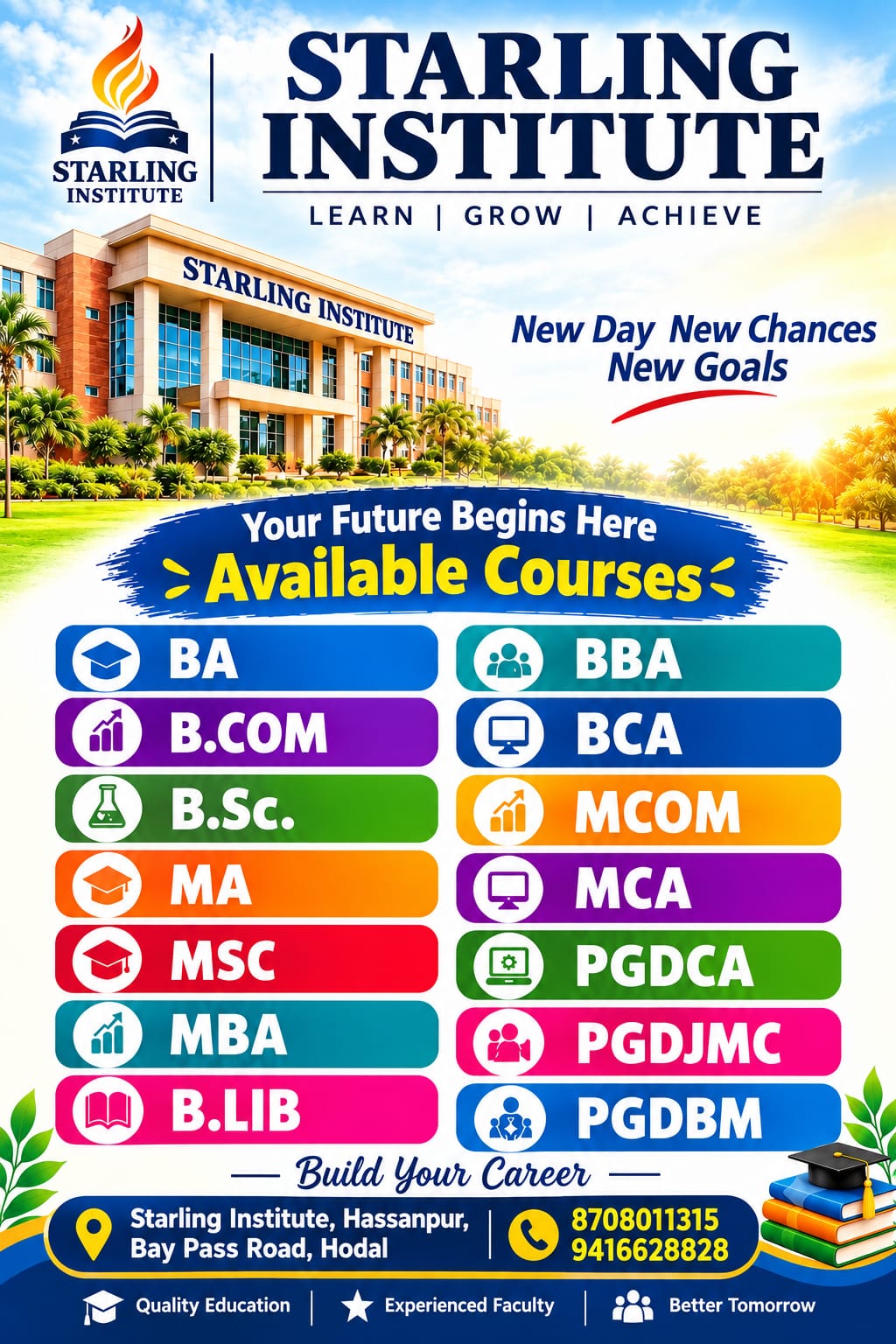 Starling Education & Computer Institute Poster - slider2